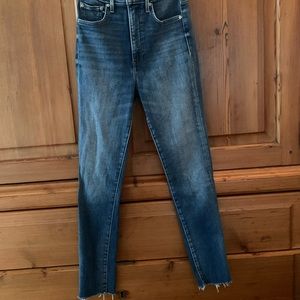 Aritzia Denim Forum Lola High Rose Crop